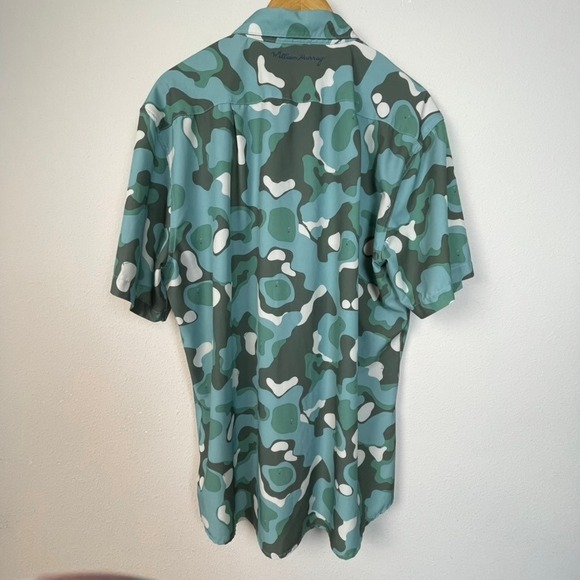 William Murray Golf Camouflage Short Sleeve Button Up Shirt Mens XLarge - Picture 9 of 12